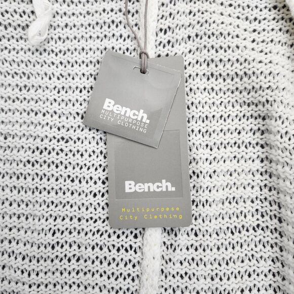 Bench Urban Wear Womens Bat Wing Loose Knit Cardigan White Size Small - Picture 5 of 11